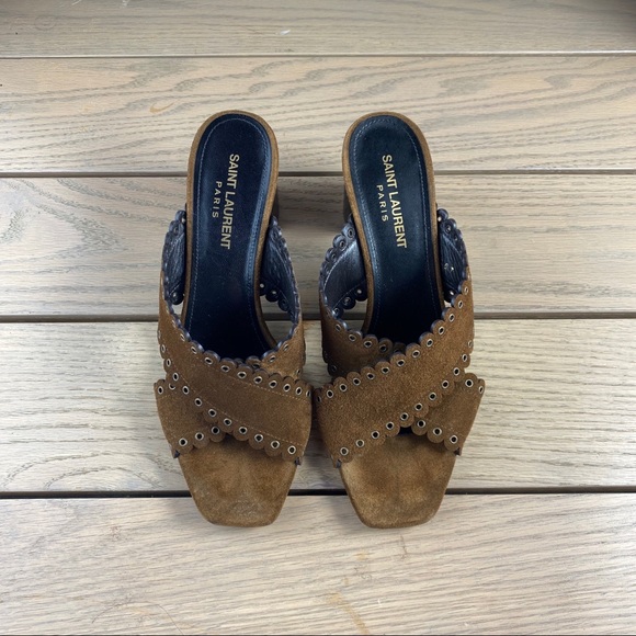 Saint Laurent crisscross sandals - Picture 1 of 15